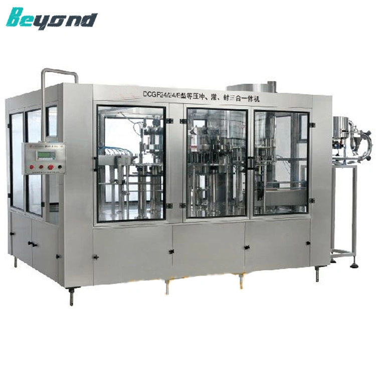 Dcgf Series Carbonated Beverage Water Fully Automatic Liquid Water Filling Capping Sealing Machine