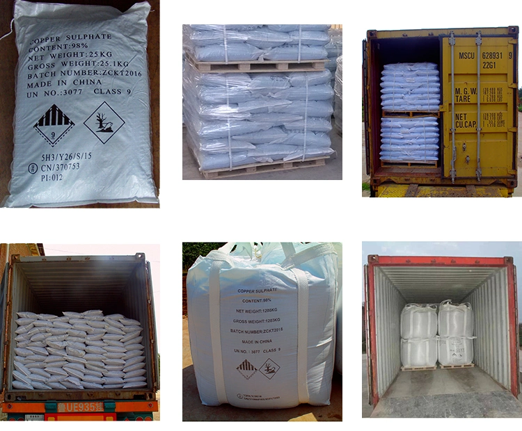 Blue Feed Agricultural Industrial Grade Cooper Sulphate Copper Sulfate 98%