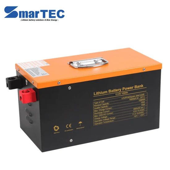 Lithium-Eisenphosphat-Batterie 12 V 100 Ah 200 Ah 300 Ah LiFePO4 Solar Deep Cycle Batterie mit Bluetooth für Solar/Marine/RV